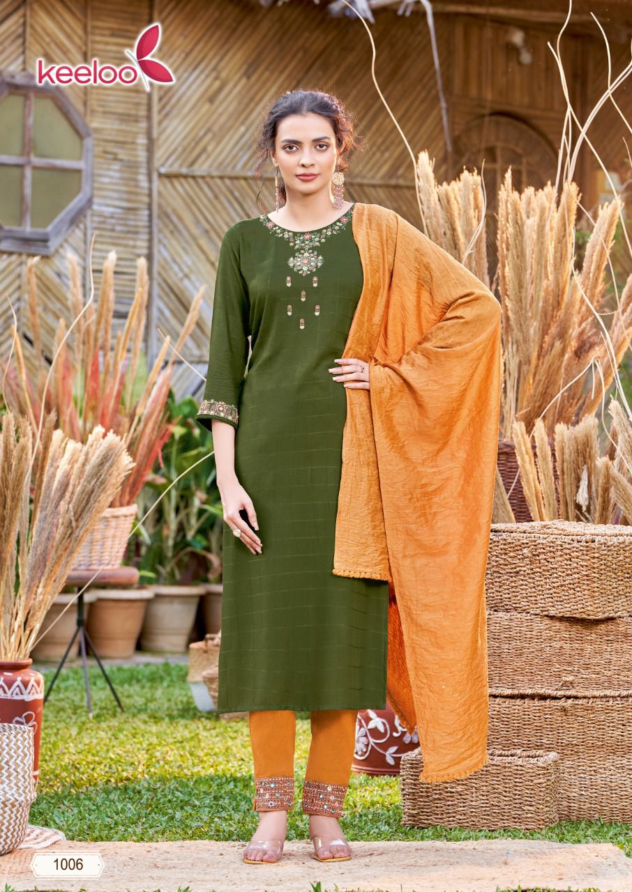 Koodee Bitu 1 New Fancy Exclusive Wear Kurti Pant With Dupatta Readymade Collection